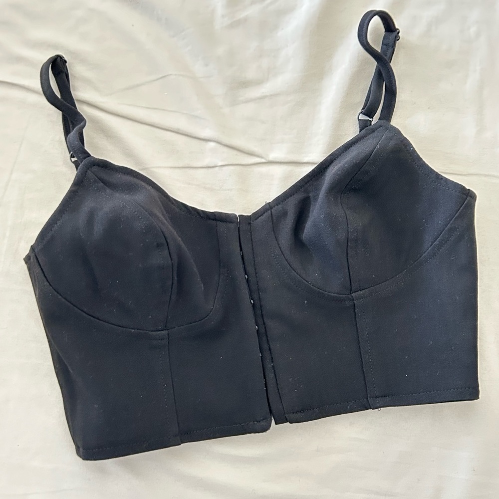 Black Corset cropped top